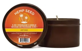 3-in-1 Massage Candle Hot Rod With Hemp 6oz