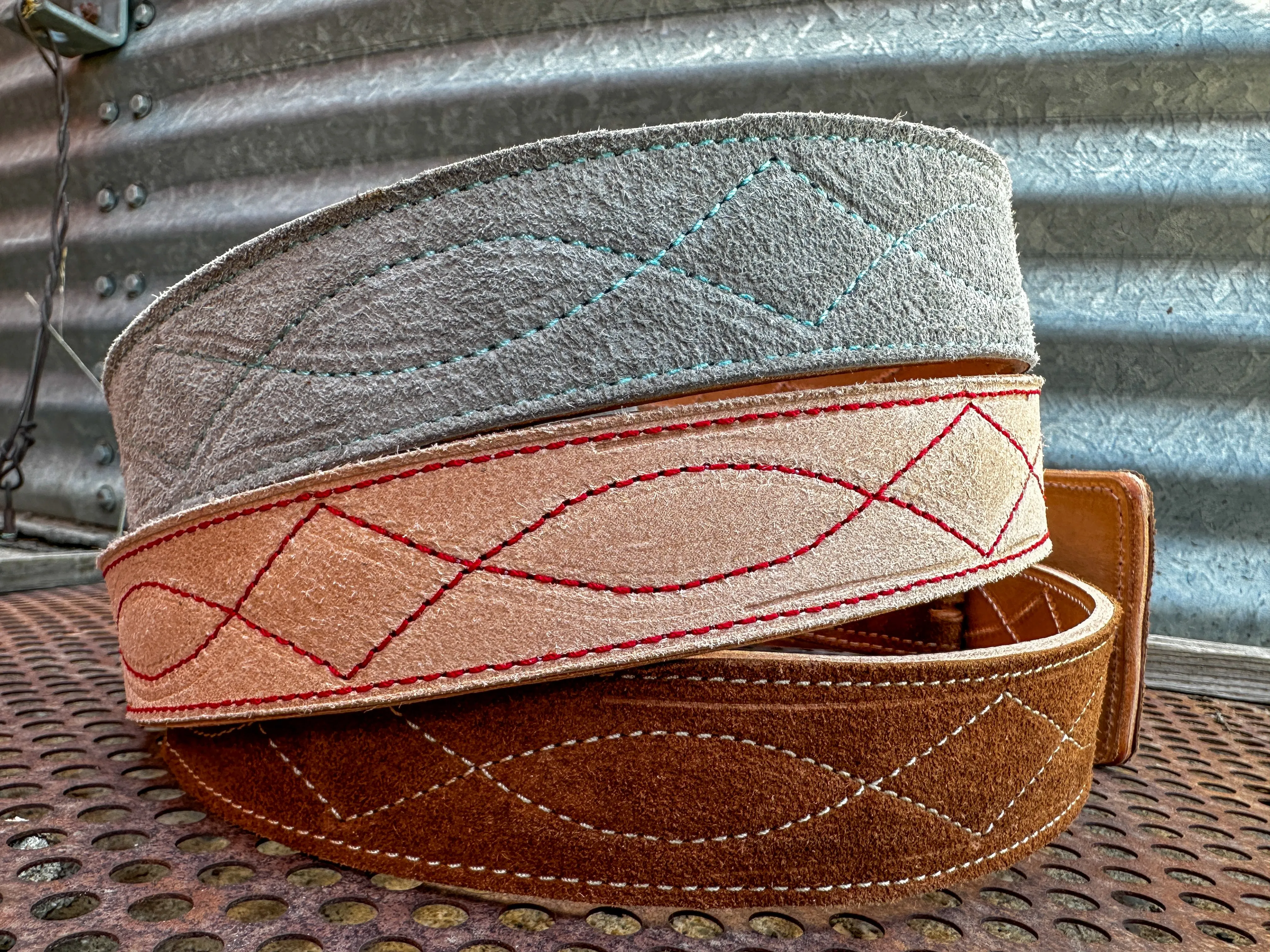 Build Your Own Boot Stitch Belt Pink