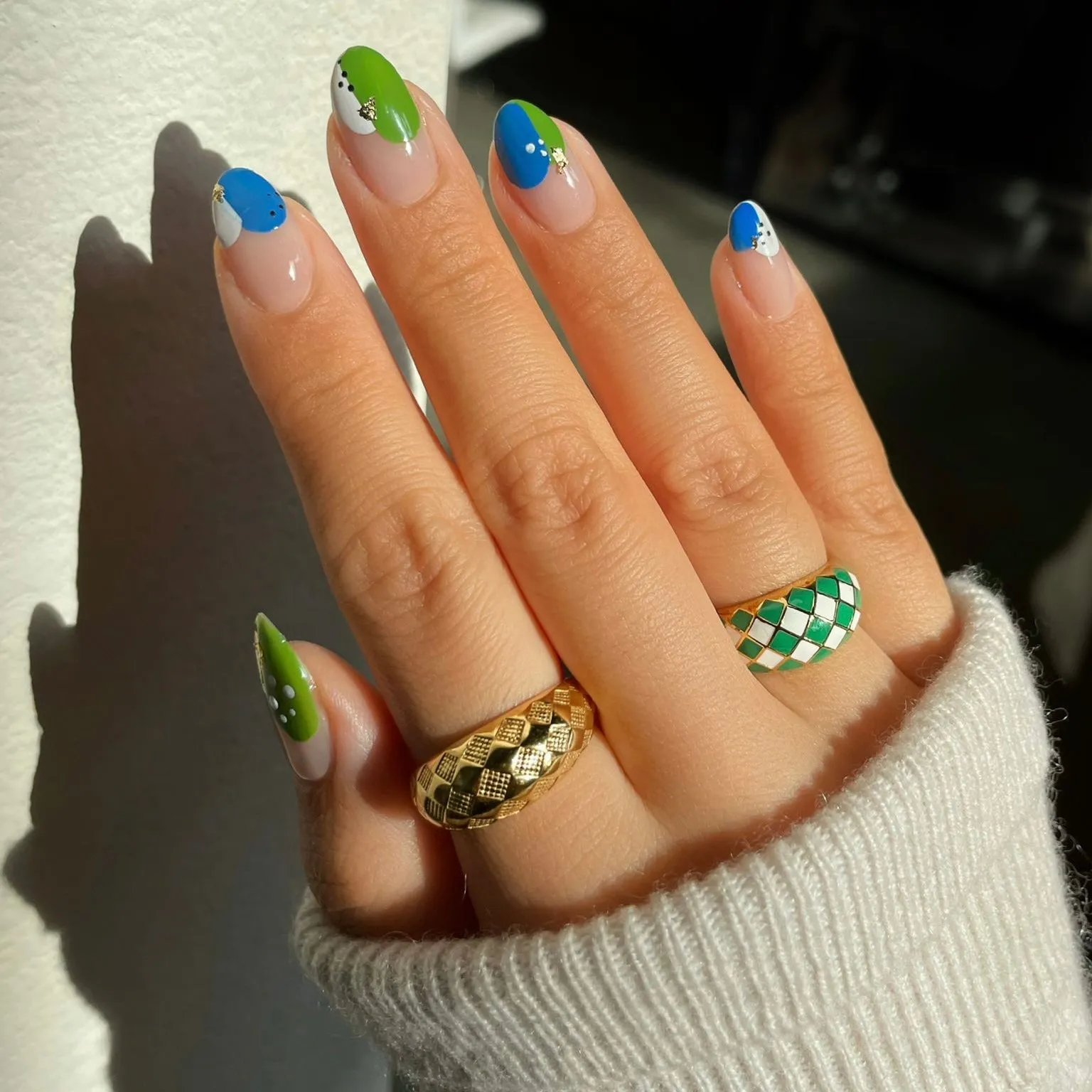 Checker Ring - Black And White
