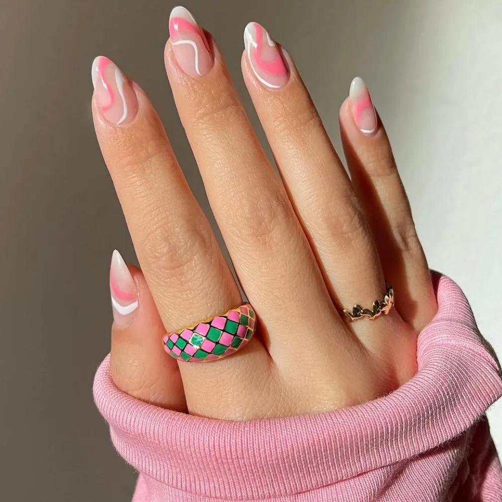 Checker Ring - Black And White