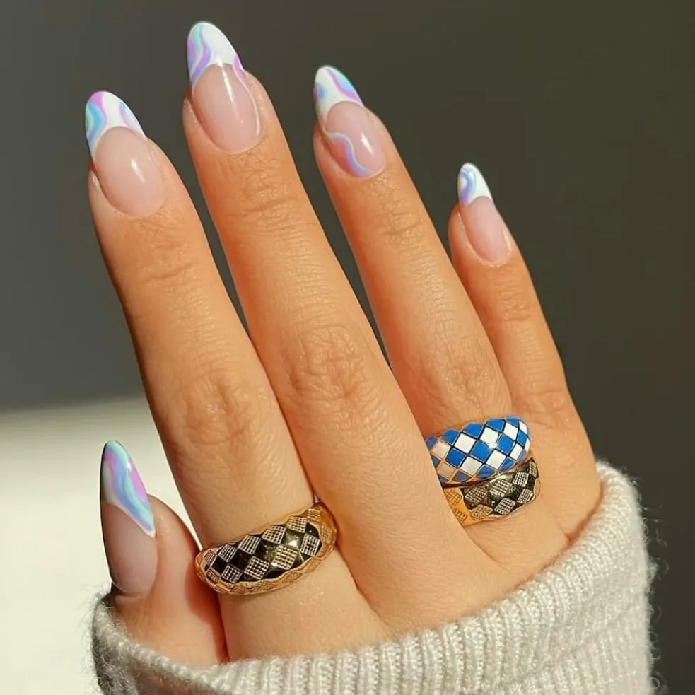 Checker Ring - Black And White