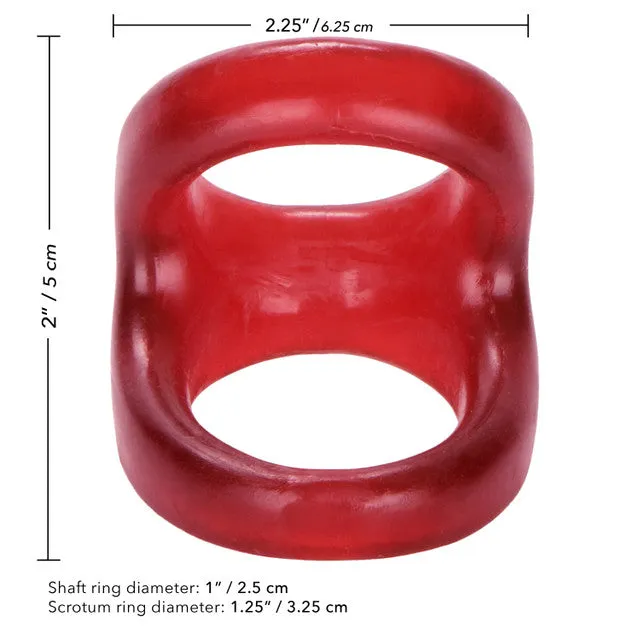Colt SNUG TUGGER Cock and Ball Ring for Stronger Erections Red