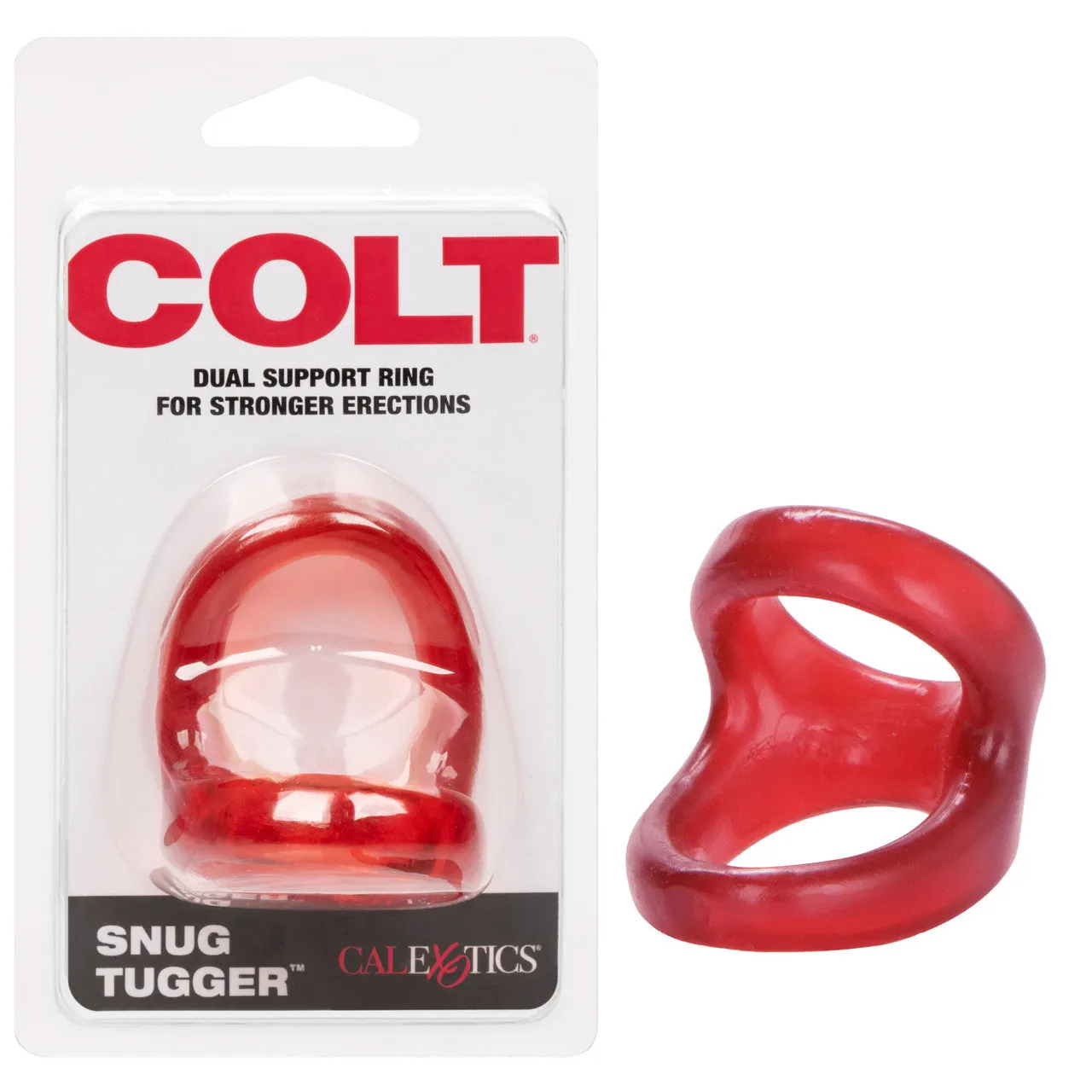 Colt SNUG TUGGER Cock and Ball Ring for Stronger Erections Red