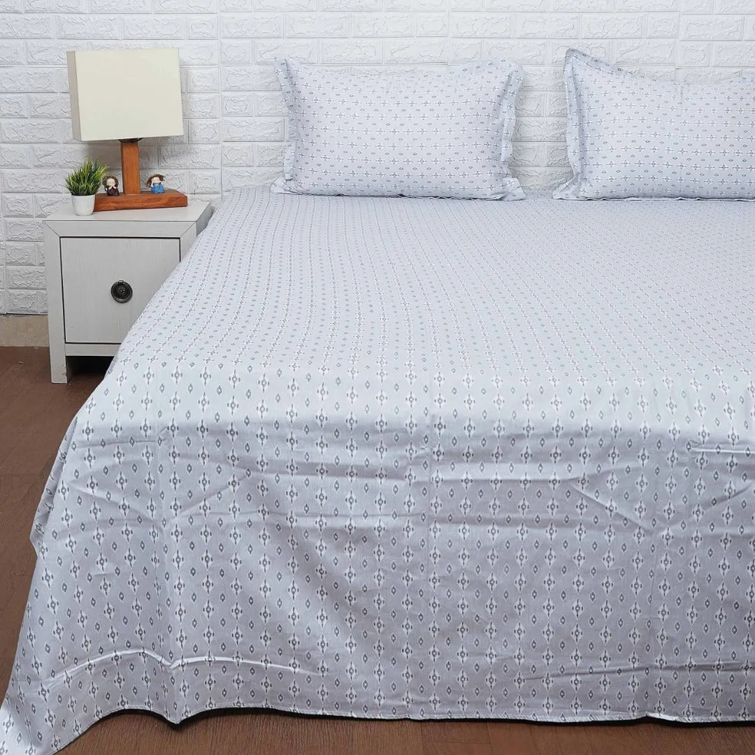 Grey Subtle Print Bedsheet