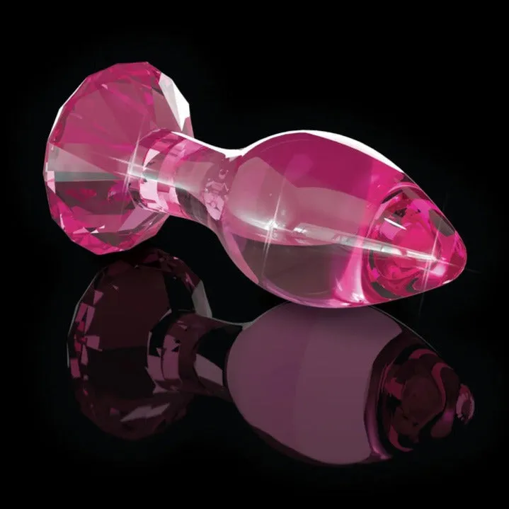 Icicles No. 79 Pink Crystal Glass Butt Plug