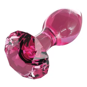 Icicles No. 79 Pink Crystal Glass Butt Plug