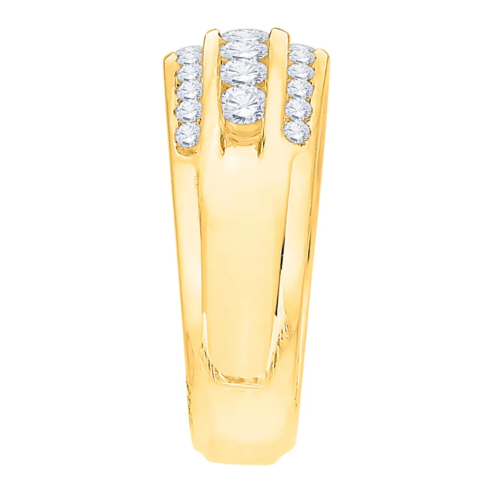 KATARINA Three Row Diamond Anniversary Band (1 cttw)