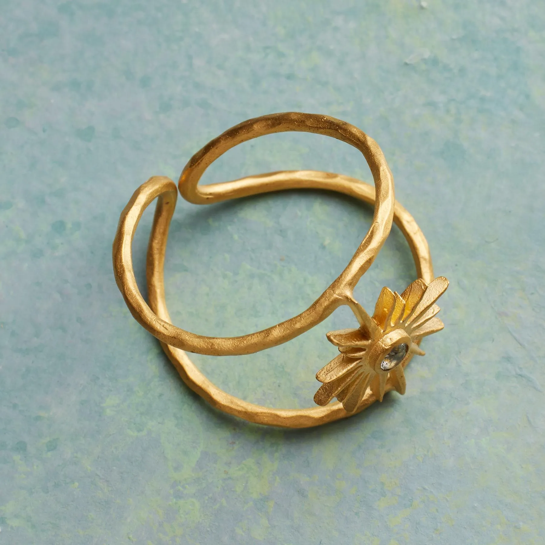 Topaz Sunburst Ring