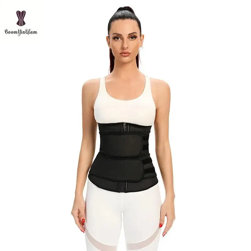 Zipper Sweat Tummy Belts